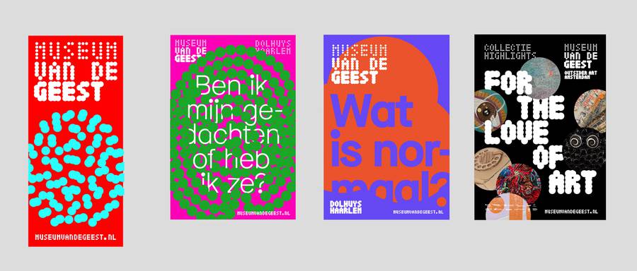 Flyer overzicht Museum van de Geest, design Fabrique