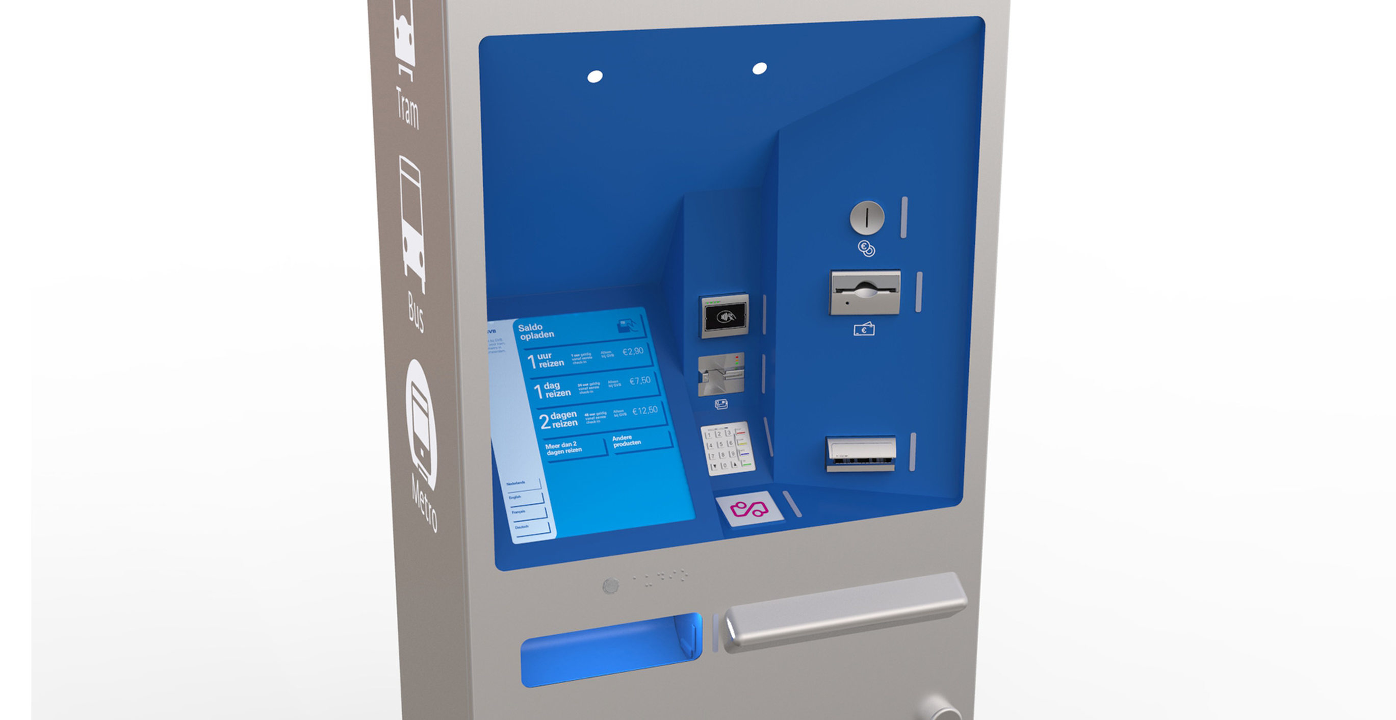 GVB kaartverkoopautomaat - display 3D