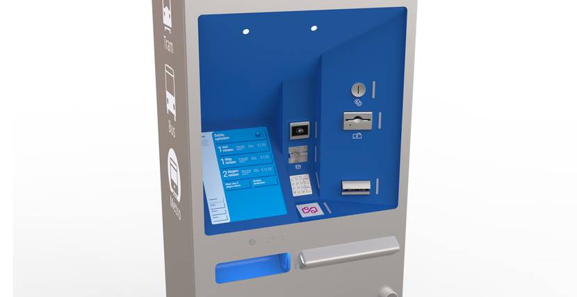 GVB kaartverkoopautomaat - display 3D