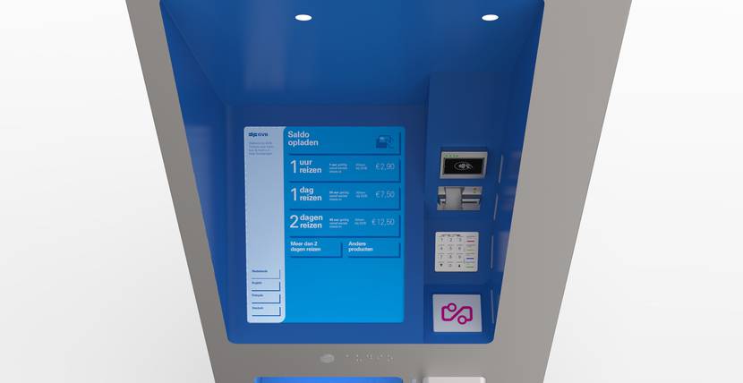 GVB kaartautomaat - display