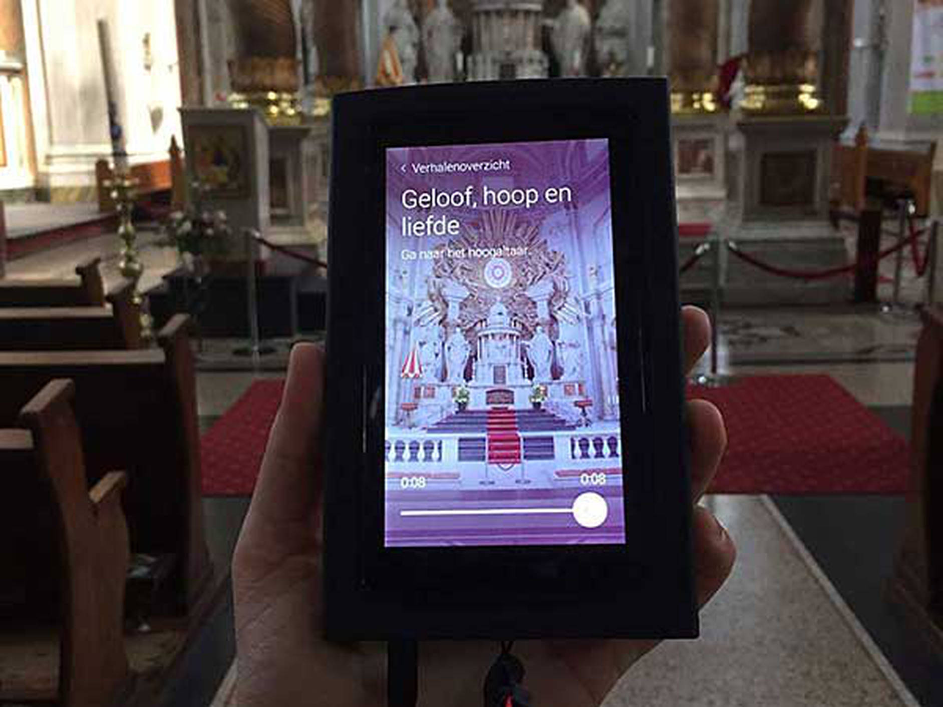 Grootste Museum van Nederland - scherm audiotour