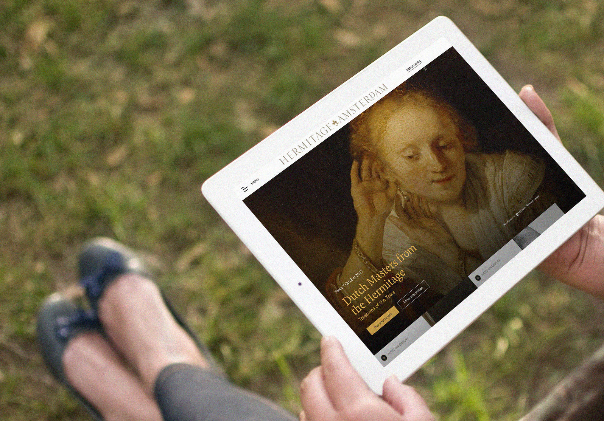 Hermitage Amsterdam - webdesign by Fabrique