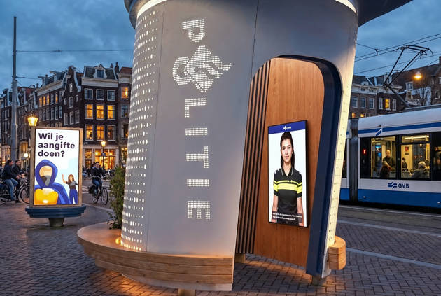 Politiekiosk aangifte doen bij Wendy