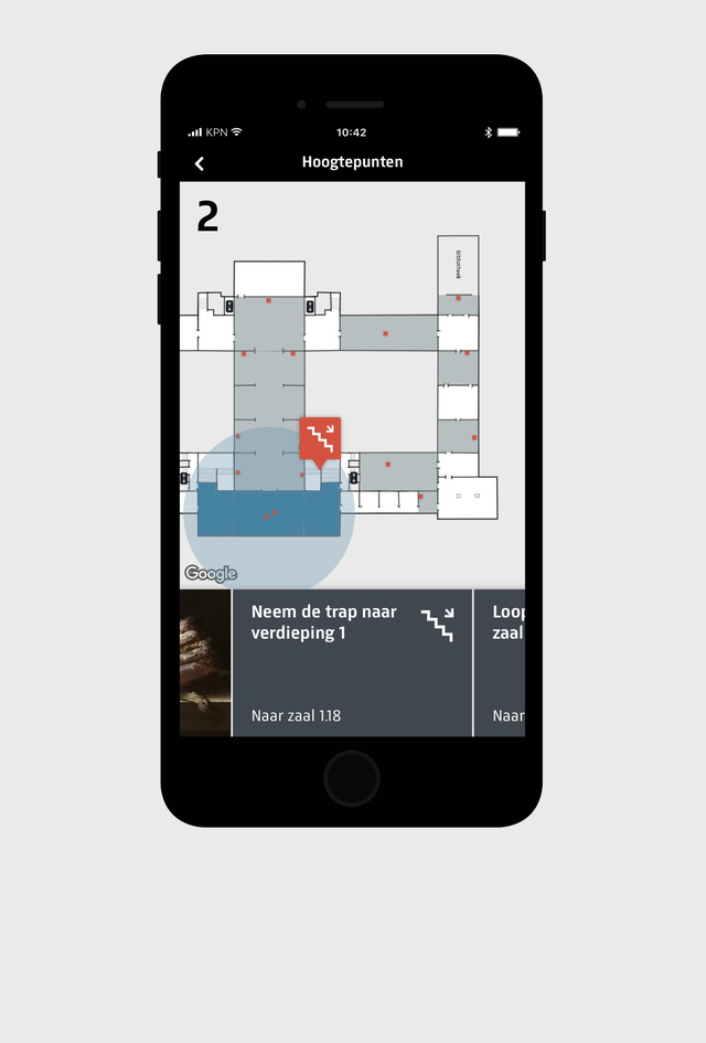 Rijksmuseum wayfinding app - des