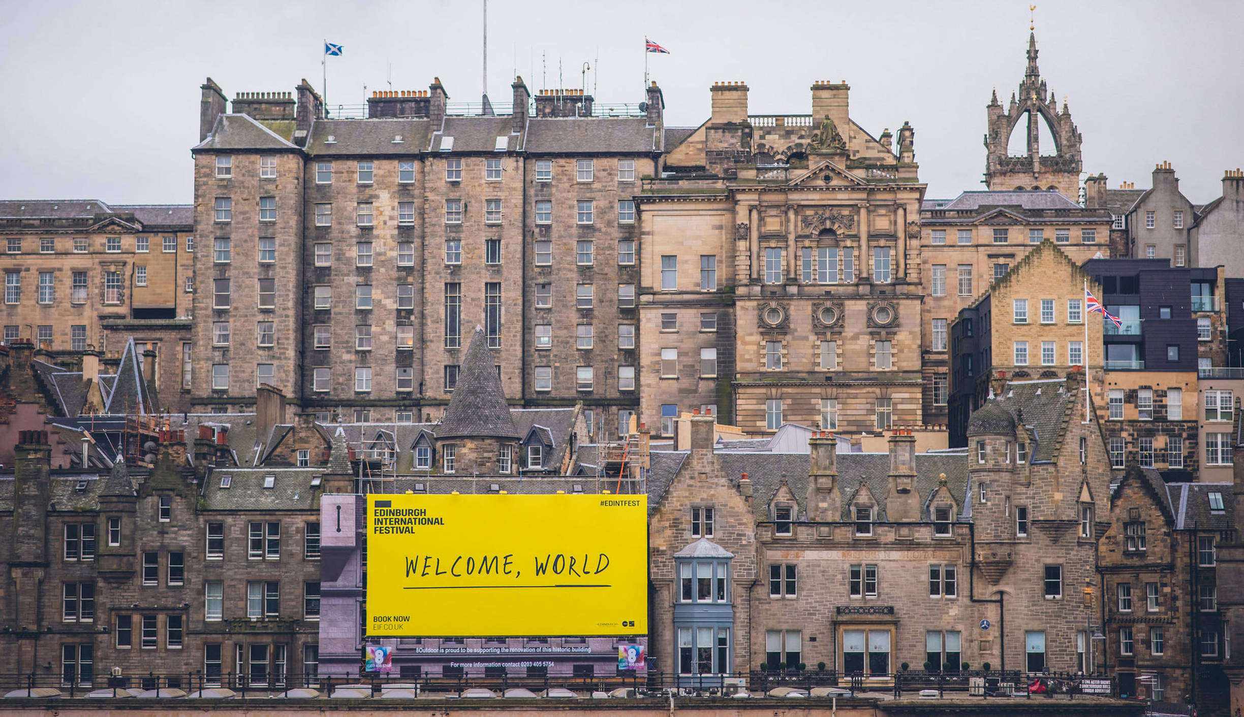 Edinburgh international festival billboard ontwerp door Fabrique