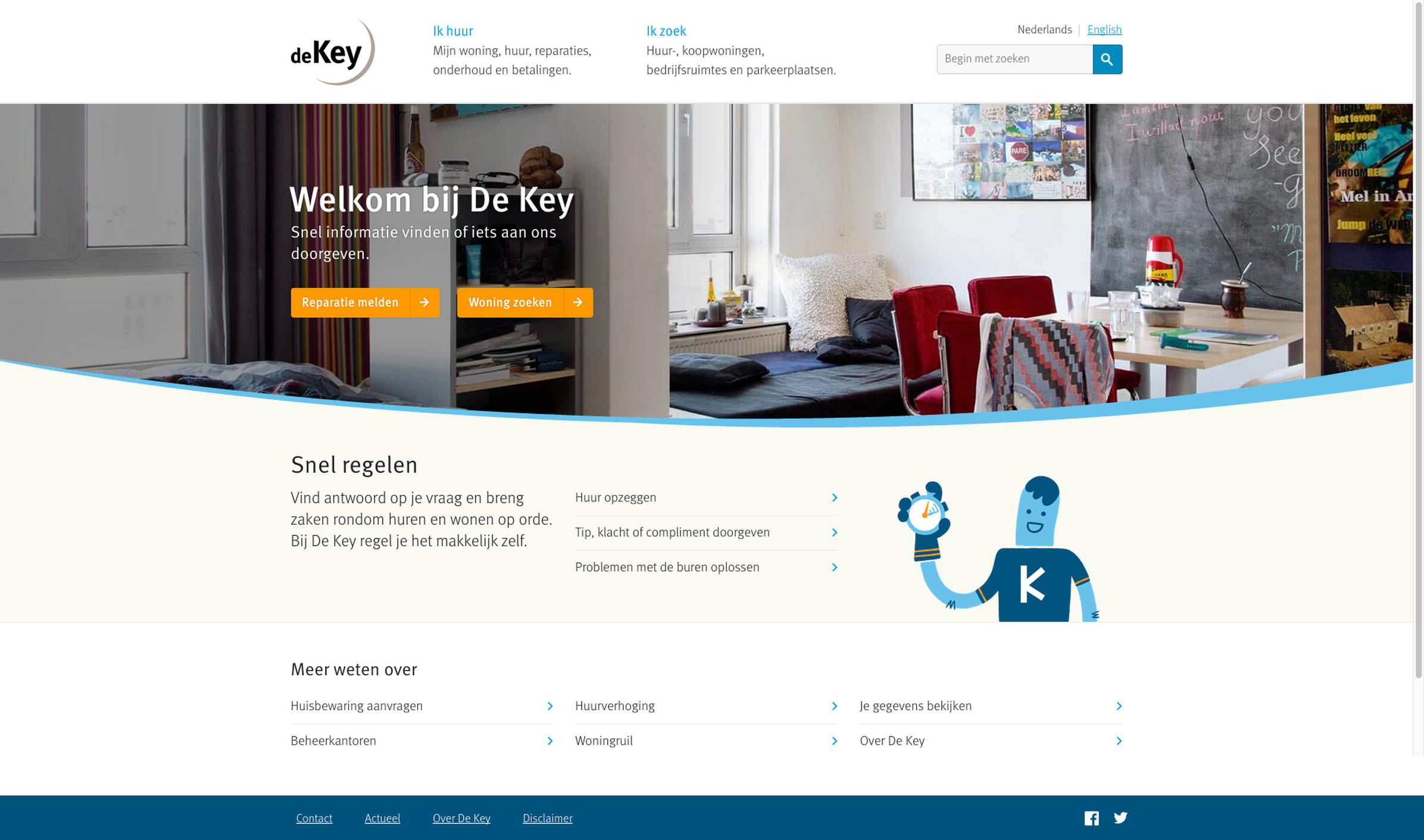 De Key homepage design Fabrique