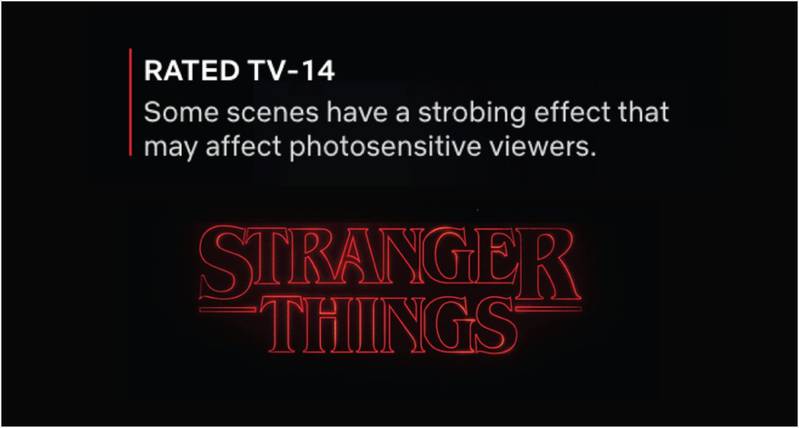 Example: warning in Netflix (source: themighty)