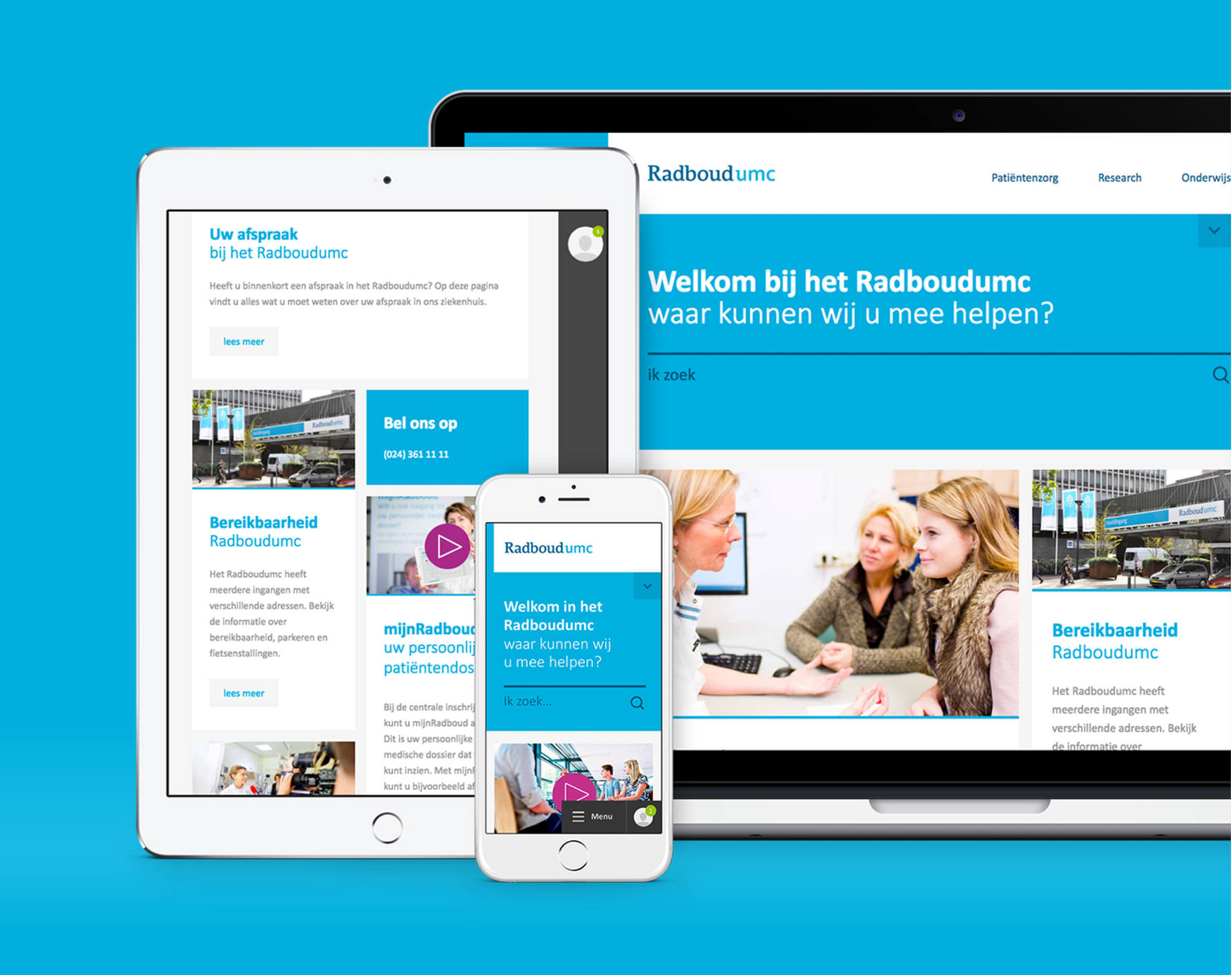 Radboudumc - responsive webontwikkeling Fabrique