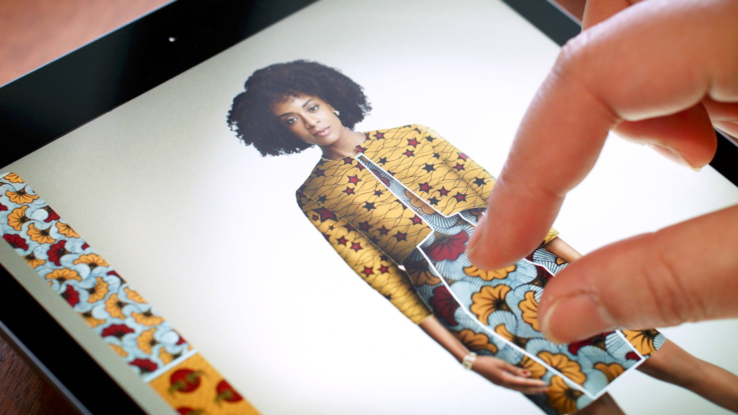 Vlisco fabrics design in app